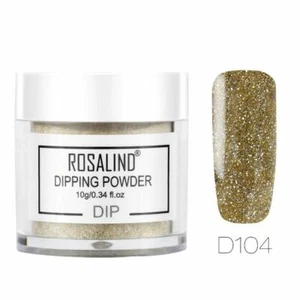 Rosalind Nails Dipping Powder - Gradient Effect - Durable - *GOLD GLITTER* - Picture 1 of 1