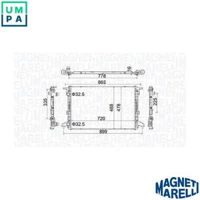 RADIATOR ENGINE COOLING 350213201900 FOR AUDI A4/B9/Allroad A5/Convertible A6 - Image 1 of 4
