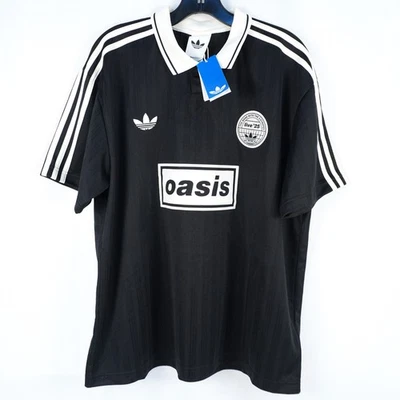 Adidas Tour Jacquard Jersey Shirt In Black And White - Men's Size Medium - Image 1 of 4