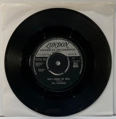 Del Shannon Sue's Gotta Be Mine London 45 1960 - Image 1 of 2