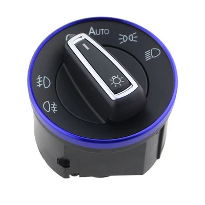 Headlight Switch Knob Ring Trim Decoration Skoda Rapid Octavia Scala Silver - Image 1 of 4