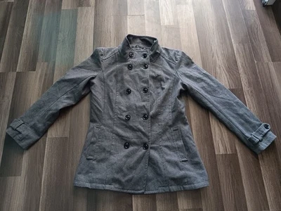 GUESS, Abrigo Mujer Color Gris, Mezcla Lana Guisante Chaqueta Talla L. Foto 1 de 4
