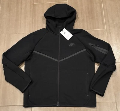 Nike Sportswear Tech Fleece Black HV0949-010 Men's Size M Full Zip Hoodie NWT - Image 1 of 4
