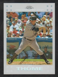 2007 Topps Chrome WHITE REFRACTOR #205 Jim Thome 456/660 White Sox HOF - Picture 1 of 2