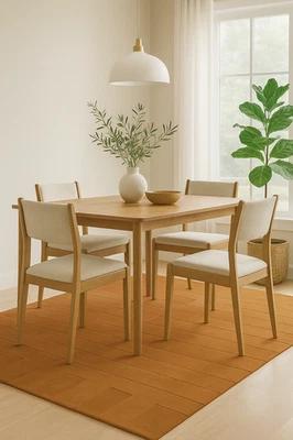 Hand-Tufted Wool Area Rug – Modern Abstract Design, Premium Handmade Quality - Image 1 of 3