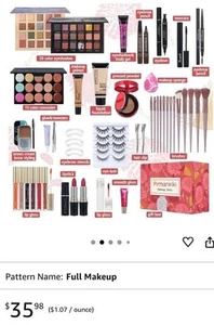 Pirmankiki Makeup Set Beginners Women Teens Set 36 Pieces *DIRECTIONS IN CHINESE - Picture 1 of 15