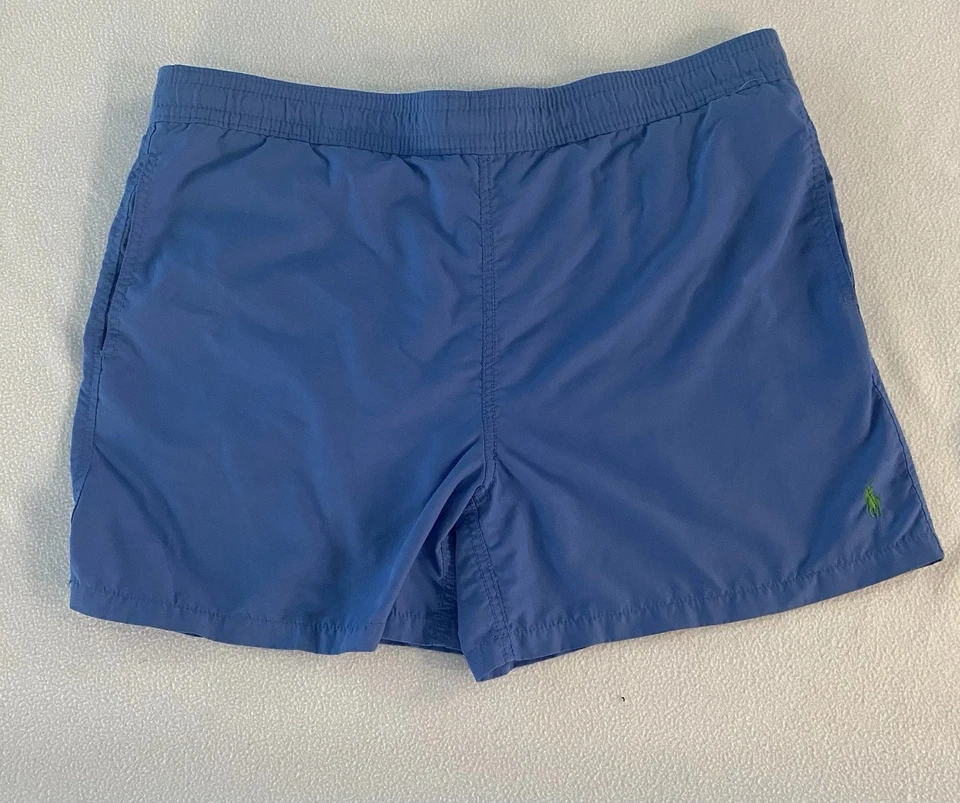 Traje de baño Polo Ralph Lauren para hombre grande forrado azul # Foto 1 de 4