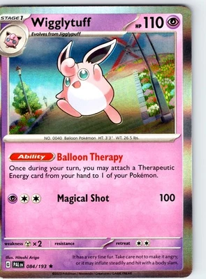 Wigglytuff Rare SV02: Paldea Evolved Holo 084/193 LP - Image 1 of 2