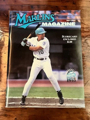 Vintage Florida Marlins 1993 Original Magazine - Volume 1, Edition 6 - Brand New - Image 1 of 4
