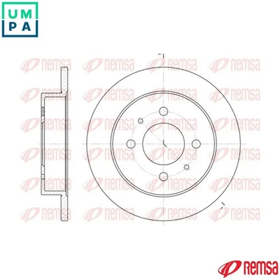 2x BRAKE DISC 6765.00 FOR MITSUBISHI CARISMA LIBERO/V/Station/Wagon MIRAGE 1.3L - Image 1 of 4