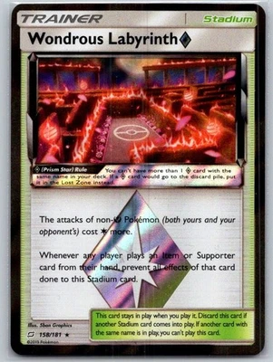 Wondrous Labyrinth Prism Star 158/181 Reverse Holo SM - Team Up NM - Image 1 of 2