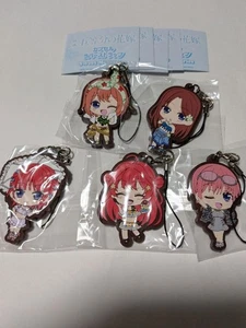 The Quintessential Quintuplets figure rubber key chain set 5 anime Japan m639 - Picture 1 of 3