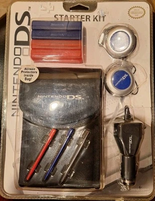 Official Nintendo Ds Blue Red & Black Starter Kit Brand New Factory Sealed - Image 1 of 4