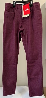 NWT The North Face Women Sz 2 Slim Fit Chino Jeans Tungsted Pants Purple $85 - Image 1 of 4