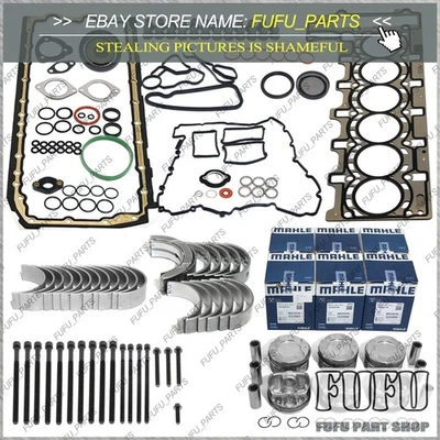 Rebuilding Overhaul Gasket Seals Bearing Kit for BMW X6 E72 E71 335i F16 N55 3.0 - Image 1 of 4