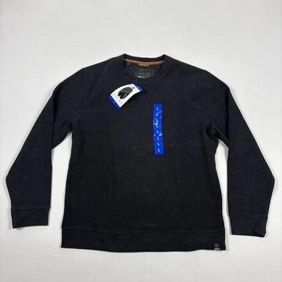 Jachs New York Men's Crew Neck Long Sleeve Black Fleece Thick Sweater Large - Image 1 of 3