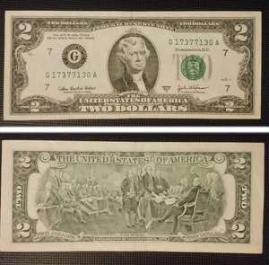 $2 Dollar Bill – Series 2003A – Item 3 of 10 – Collector Set – Shipped from EU - Picture 1 of 1