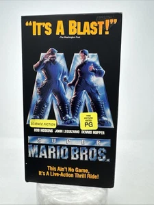 Film Super Mario Bros con custodia (VHS 1993) - Video Park Video Noleggio Nintendo - Foto 1 di 8