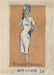1950s Vintage Sewing Pattern DRESS B36" (R88) By 'Anne Adams' - Picture 1 of 1