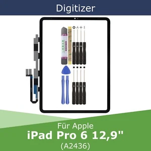 Digitizer für Apple iPad Pro 6 (A2436) 12,9" Schwarz Touchscreen Display Scheibe - Bild 1 von 7