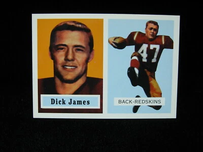 1994 Dick James Washington Redskins (1957 Series) Topps Archives #134 - Image 1 of 2