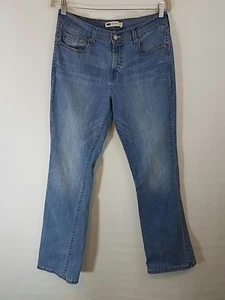 LEVI'S 515 WOMENS BOOTCUT DENIM BLUE JEANS 8M 29X32 - Picture 1 of 7