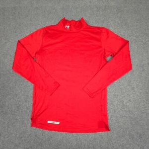 Under Armour Shirt Kids SMALL Red Compression Activewear Sports Summer Size S - Picture 1 of 10