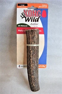 NEW Kong Wild WHOLE LARGE ELK ANTLER for Adult Dogs 60 lb + Naturally Shed USA - Picture 1 of 5