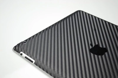 Black carbon fibre vinyl skin for Apple iPad 2 3G or Wifi - Image 1 of 2