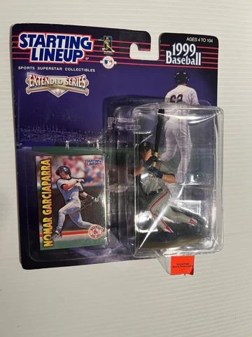 1999 MLB Starting Lineup Nomar Garciaparra Boston Red Sox SLU Figure & Card Cover