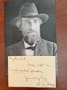 NATHANIEL SOUTHGATE SHALER SIGNED, PALEONTOLOGIST, GEOLOGIST, SLAVERY, DARWIN - Photo 1 sur 1