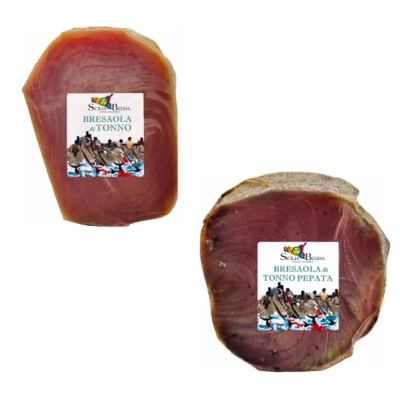 SICILIA BEDDA BRESAOLA DI TONNO NATURALE O PEPATA 170/200 GRAMMI