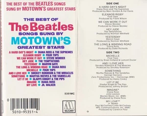 The Beatles Songs Sung by Motown's Greatest Stars Vintage Cassette Tape - Picture 1 of 3