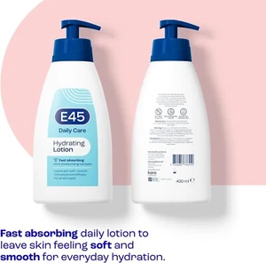 E45 Daily Skin Lotion 400ml | Lightweight Non-Greasy Moisturiser for Dry Skin - Picture 1 of 7