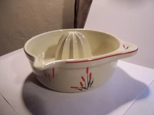 Hall Juicer Jewel Tea Co. 60th Anniversary China Specialties cat tails plant - Picture 1 of 3