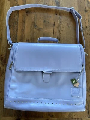 Making Memories Runway Tote Scrapbooking Bag Lavender Purple Faux Leather - Image 1 of 4