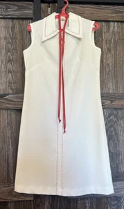 Vintage 60s Mod Mini Youthquake Go Go Twiggy Dress Size 10 Union Made USA - Picture 1 of 8