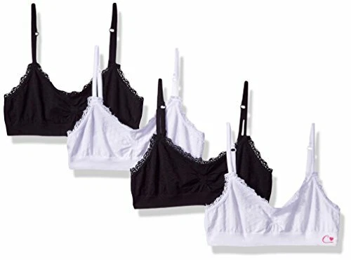 Candie's Girls' Big Seamless Bralette Multi Pack, White/Black - Image 1 of 1