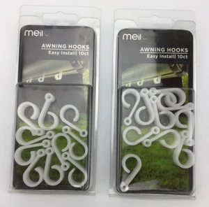 MENGE 2 PACKUNGEN MIT 10 MEIL MARKISENHAKEN AH10-J KOSTENLOSER VERSAND - Bild 1 von 6