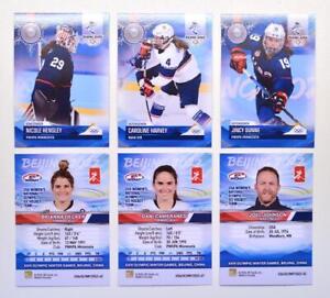 2022 BY cards Beijing Olympics Women's Ice Hockey Team USA Pick a Player Card