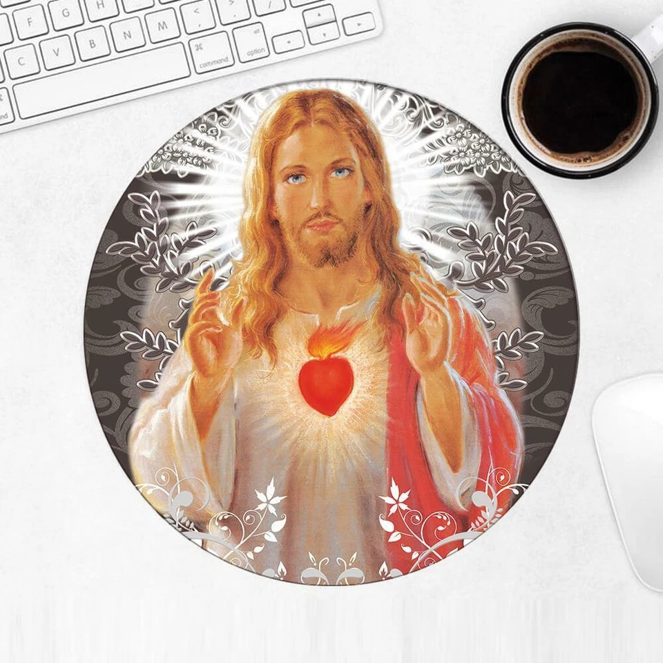 Gift Mousepad : Sacred Heart of Jesus Religion Classic Faith - Image 1 of 1