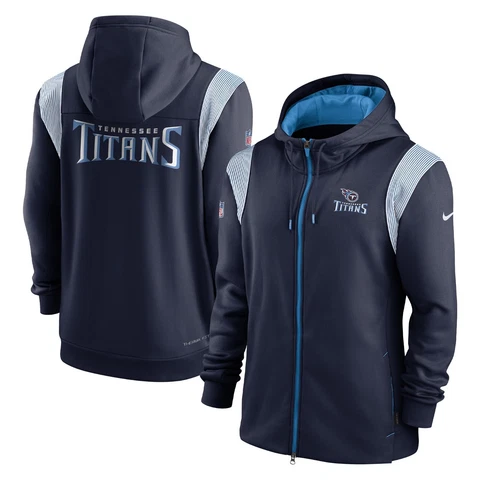 Tennessee Titans Full Zip Therma Lockup Jacket Men Size Large $95 Retail Cover