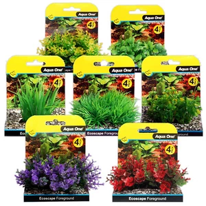 Aqua One Ecoscape Plastic Plants Aquarium Decoration Fish Tank Catspaw Ricca - Picture 1 of 11