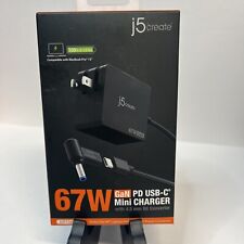 New J5 Create 67W USB-C Mini Charger w/ 4.5mm DC Converter JUP1565