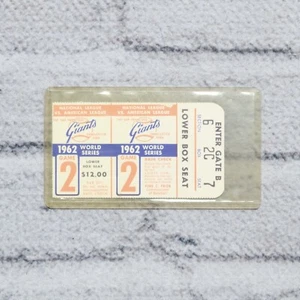 1962 World Series San Francisco Giants New York Yankees Ticket Stub Game 2 - Picture 1 of 7