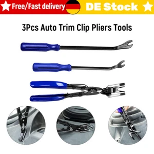 3pc Türverkleidung Clipzange Lösezange Zange Clipentferner Werkzeug Clips Nieten - Bild 1 von 11