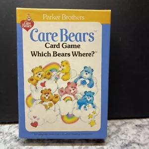 Care Bears Card Game “Which Bears Where?” Vintage 1983 Parker Brothers COMPLETE - Picture 1 of 9