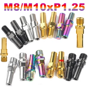 1 Pair Titanium Bolts Bike Bicycle V-Brake Bosses Posts Ti Screws M8/M10xP1.25 - Picture 1 of 20