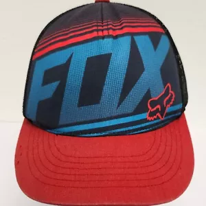 Fox Racing Trucker Hat Graphic Logo Adjustable Snapback Cap - Picture 1 of 9