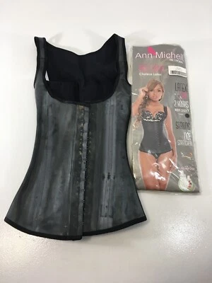 Ann Michell Women The Original Thermal Training Latex Vest Shaper Black XXS NWT= - Image 1 of 4